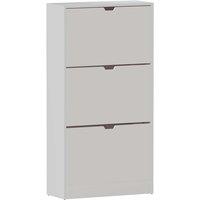 Vida Designs 3 Drawer Shoe Cabinet - White, White