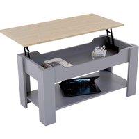 Vida Designs Lift Up Coffee Table Oak & Grey