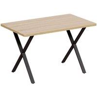 Vida Designs 4 Seater Dining Table With X Shape Legs - Oak, Brown