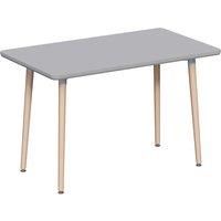 Vida Designs Batley 4 Seater Square Dining Table Grey, Grey