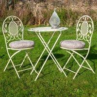 Ascalon Chloe Bistro Set 3 Piece - Cream, Cream
