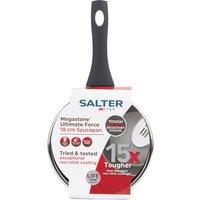 Salter Megastone Ultimate Force 18cm Saucepan - Black, Black