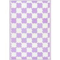 furn. Check Outdoor/Indoor 100% Recycled Rug, Purple