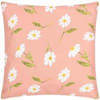 Wylder Daisies Floral Reversible Polyester Cushion - Pink, Pink