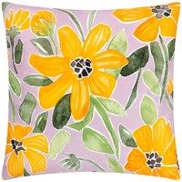 Wylder Flowers Trending Polyester Cushion - Orange, Purple