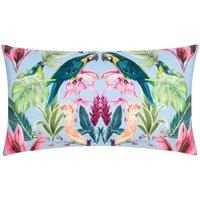 Wylder Kali Birds Exotic Polyester Filled Outdoor Cushion, Blue