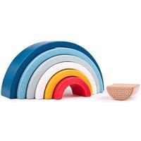 Bigjigs Toys Wooden Rainbow Stacking Arches, Multi