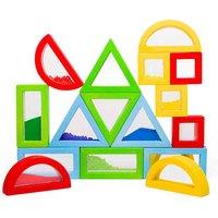 Bigjigs Toys Wooden Rainbow Sensory Shapes, Multi