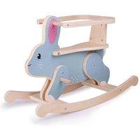 Bigjigs Toys Wooden Rocking Rabbit With Adjustable Safety Guard, Multi