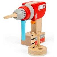 Bigjigs Toys Wooden Kids Drill, Red