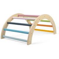 Bigjigs Toys Wooden Arched Climbing Frame Toy For Toddlers, Cream