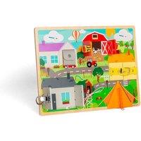 Bigjigs Toys Wooden Lifeskills Board, Multi