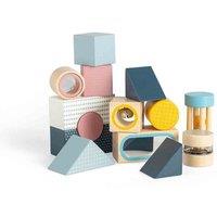 Bigjigs Toys Wooden Sensory Explorer Blocks, Multi