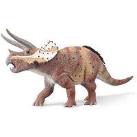 Bigjigs Toys Collecta Triceratops Dinosaur Toy With Movable Jaw Hand Painted, Pink