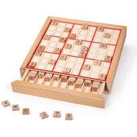 Bigjigs Toys Wooden Sudoku Puzzle Game, Cream
