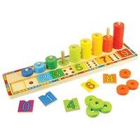 Bigjigs Toys Wooden Learn To Count Toy, Multi