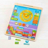 Bigjigs Toys Wooden Magnetic Weather Board, Multi