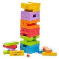 Bigjigs Toys Wooden Stacking Tower Game, Multi