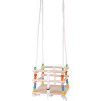 Bigjigs Toys Wooden Cradle Swing, Multi