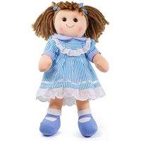 Bigjigs Toys 'amelia' Soft Plush Ragdoll, Blue