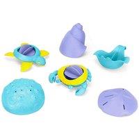 Bigjigs Toys Green Toys Sea Life Set, Blue