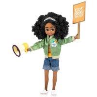 Bigjigs Toys Lottie Dolls Meg Kid Activist Doll, Green