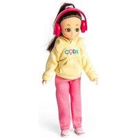 Bigjigs Toys Lottie Dolls Coder Girl Doll, Pink