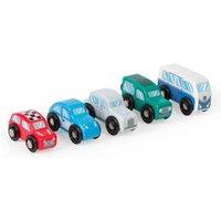 Tidlo Wooden Retro Vehicle Toy Set, Multi
