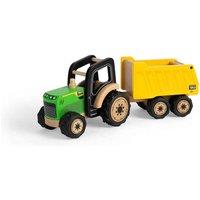 Tidlo Wooden Country Tractor And Trailer Toy