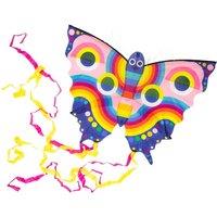 Tiger Tribe Butterfly Kite - Large 1M Wide Butterfly Kite, Multi