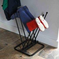 Garden Gear Metal 4 Pair Boot Stand, Black