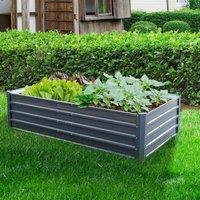Garden Gear Metal Raised Garden Bed Anthracite Grey, Grey