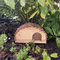 Garden Gear Wooden Hedgehog House, Brown