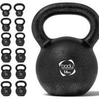 Body Revolution 14kg Cast Iron Kettlebell, Black