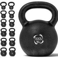 Body Revolution 16kg Cast Iron Kettlebell, Black
