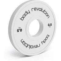 Body Revolution Fractional Bumper Plates - White, White