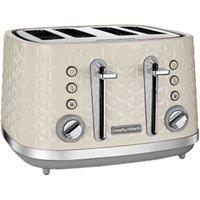 Morphy Richards Vector Cream 4 Slice Toaster, Cream