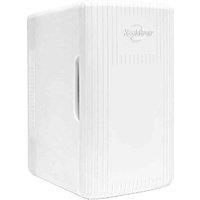 Koolatron 6L Retro Mini Fridge 8 Can Cooler/Warmer, White, White
