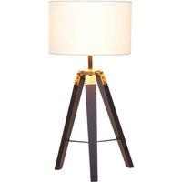 Interiors By Ph Malvern Tripod Table Lamp With Black Base, Black