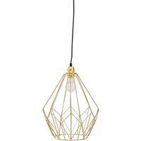 Interiors By Ph Wyra Champagne Gold Frame Pendant Light, Gold