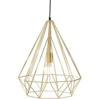 Interiors By Ph Wyra Champagne Gold Conical Pendant Light, Gold