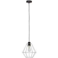 Interiors By Ph Wyra Chrome Cage Pendant Light, Silver