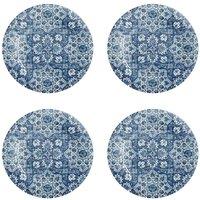 Purely Home Atlantic Blue Melamine Dinner Plates - Set Of 4, Blue