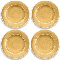 Purely Home Crackle Gold Melamine Side Plates - Set Of 4, Yellow