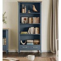Molly and Milo London Cobalt Crest Collection - Tall Bookcase, Blue