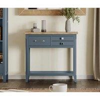 Molly and Milo London Cobalt Crest Collection - Reclaimed Small Console Table, Blue