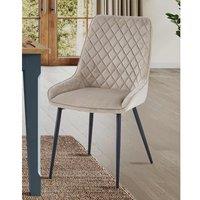 Molly and Milo London Cobalt Crest Collection Dining Chair - Mink pack Of Two , Cream