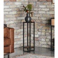 Molly and Milo London Rustic Revival Collection - Lamp Plant Stand, Brown