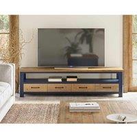 Molly and Milo London Azure Essence Creations - Super Sized Widescreen Television Cabinet, Blue