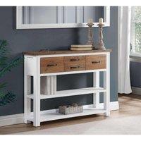 Molly and Milo London Whitewave Designs - Low Bookcase Console, White